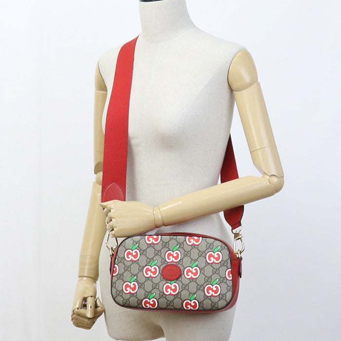 GUCCI GG Apple 574886 Shoulder Bag GG Supreme Women's