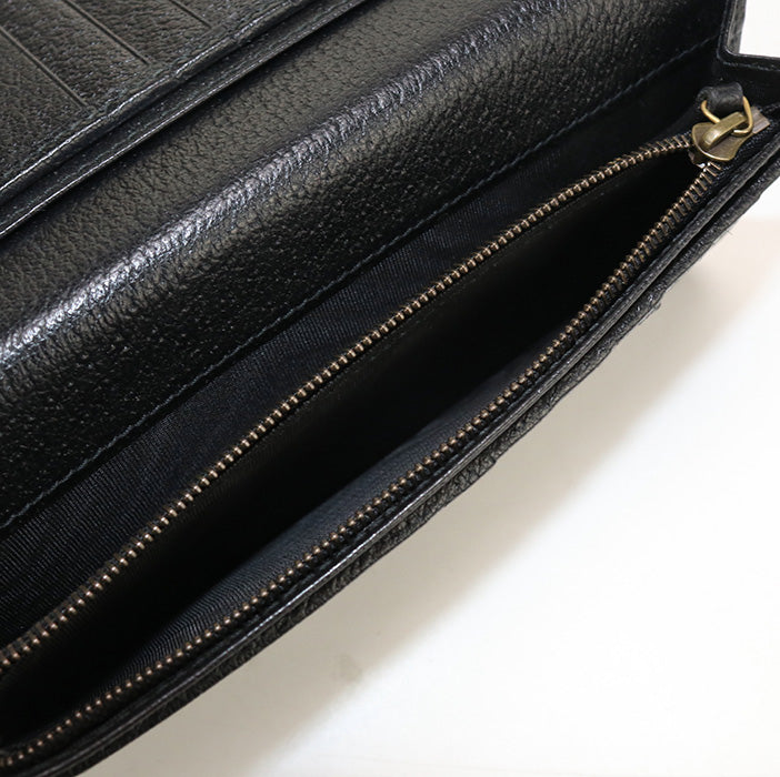 GUCCI Long wallet Double G GU88947 Long wallet with double fold coin purse leather/Long wallet mens