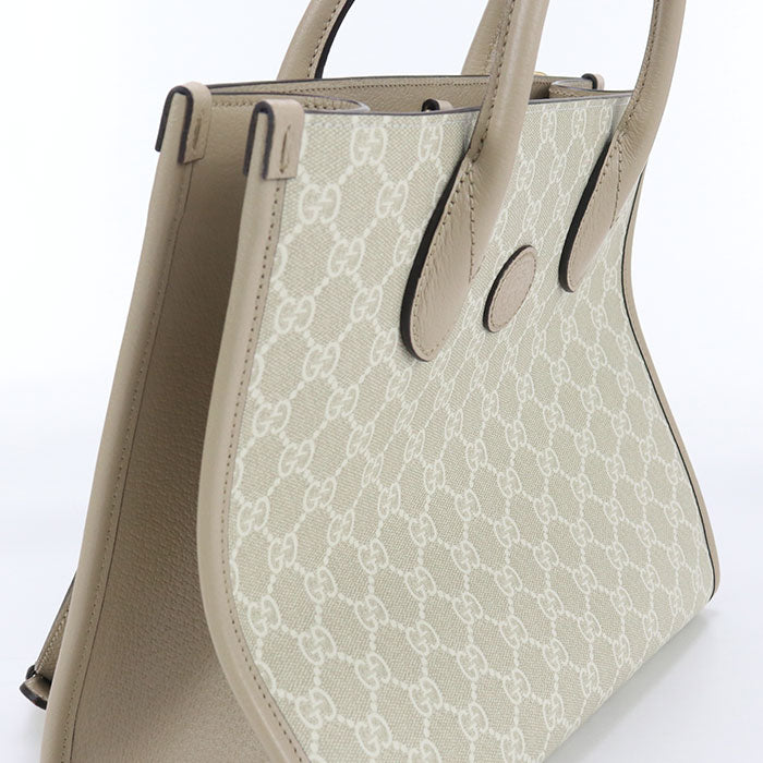 GUCCI 2WAY Interlocking G GU89008 Tote Bag GG Supreme/2WAYTote Bag Women