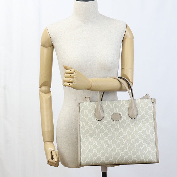 GUCCI 2WAY Interlocking G GU89008 Tote Bag GG Supreme/2WAYTote Bag Women