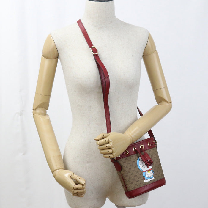 GUCCI Doraemon Micro GG 647801 Diagonal shoulder bag PVC/leather Women