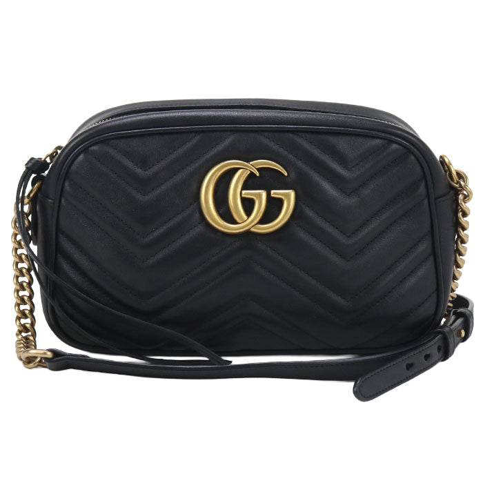 GUCCI Small camera bag GG Marmont GU93094 Shoulder Bag leather/Small camera bag Women
