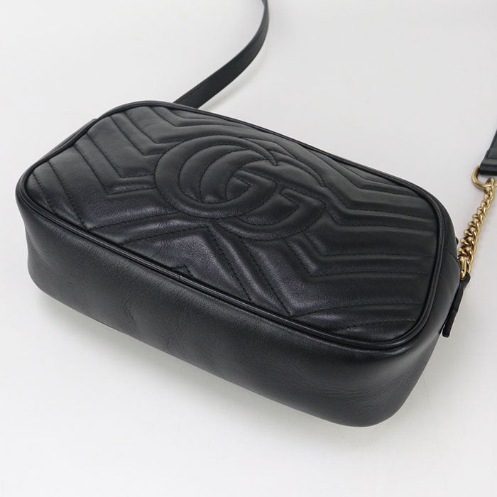 GUCCI Small camera bag GG Marmont GU93094 Shoulder Bag leather/Small camera bag Women