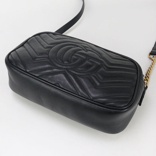 GUCCI Small camera bag GG Marmont GU93094 Shoulder Bag leather/Small camera bag Women