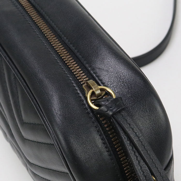 GUCCI Small camera bag GG Marmont GU93094 Shoulder Bag leather/Small camera bag Women