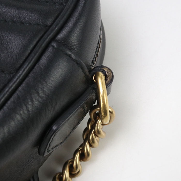 GUCCI Small camera bag GG Marmont GU93094 Shoulder Bag leather/Small camera bag Women