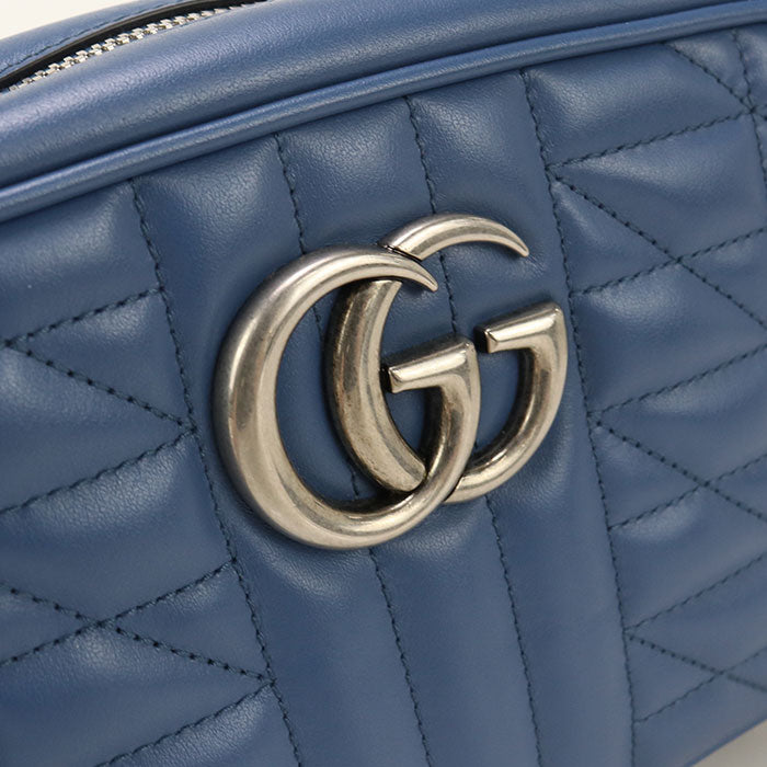 GUCCI Small camera bag GG Marmont GU93481 Shoulder Bag leather/Small camera bag Women