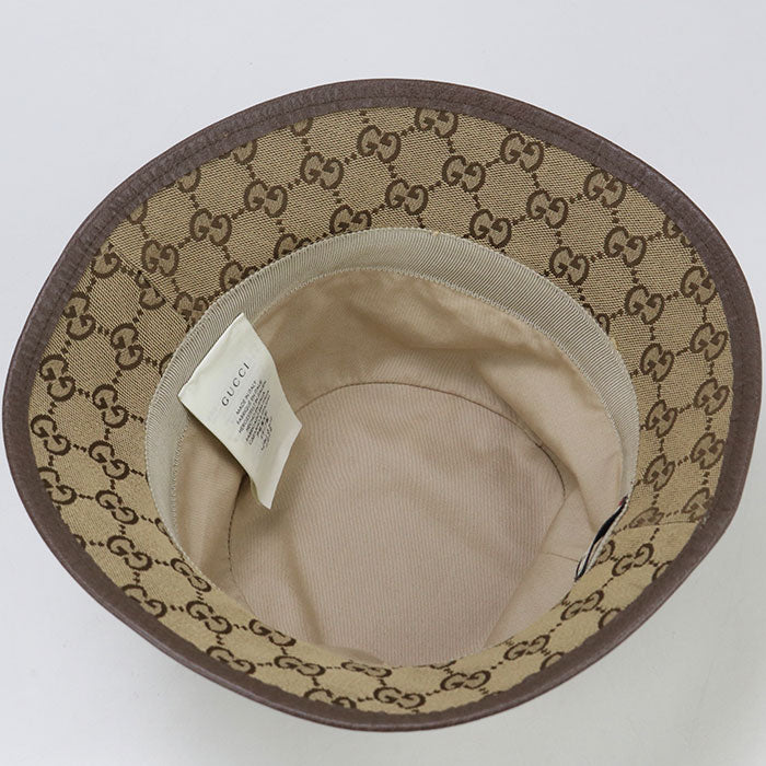 GUCCI Fedora hat GG canvas 576587 hat unisex