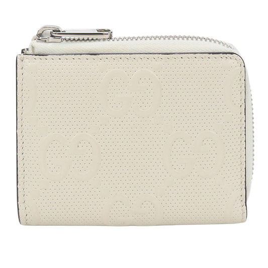 GUCCI L-shaped zipper wallet GG emboss GU93994 Zip AroundWallet leather/L-shaped zipper wallet Women