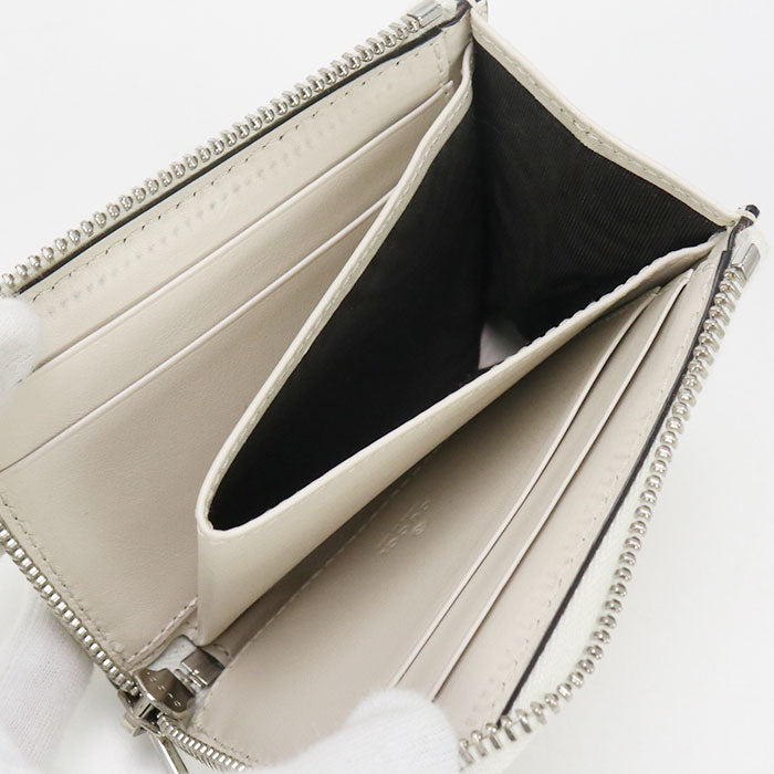 GUCCI L-shaped zipper wallet GG emboss GU93994 Zip AroundWallet leather/L-shaped zipper wallet Women