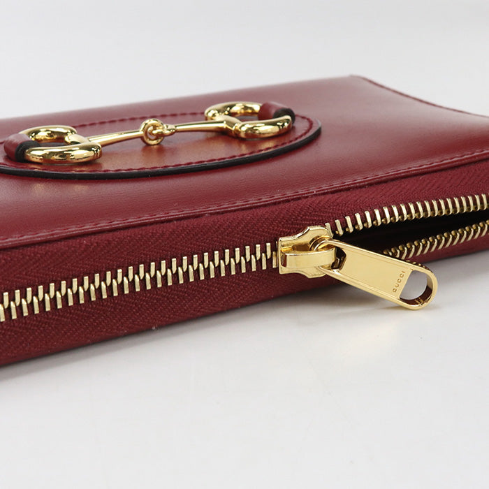 GUCCI Zip around wallet Gucci Horsebit 1955 621889 PurseZip Around leather Women