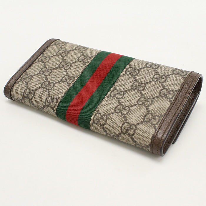 GUCCI GG Continental Wallet Ofidia GU94470 Long wallet with double fold coin purse GG Supreme Canvas/GG Continental Wallet Women