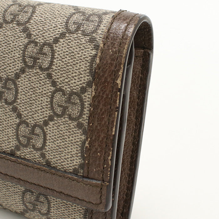 GUCCI GG Continental Wallet Ofidia GU94470 Long wallet with double fold coin purse GG Supreme Canvas/GG Continental Wallet Women