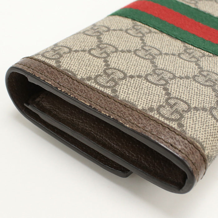 GUCCI GG Continental Wallet Ofidia GU94470 Long wallet with double fold coin purse GG Supreme Canvas/GG Continental Wallet Women