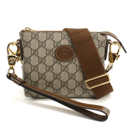 GUCCI Interlocking G GU94717 Shoulder Bag GG Supreme/Shoulder Bag Women