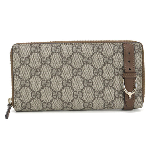 GUCCI Zip around wallet GG Supreme 309758 PurseZip Around GG Supreme Canvas/leather Women
