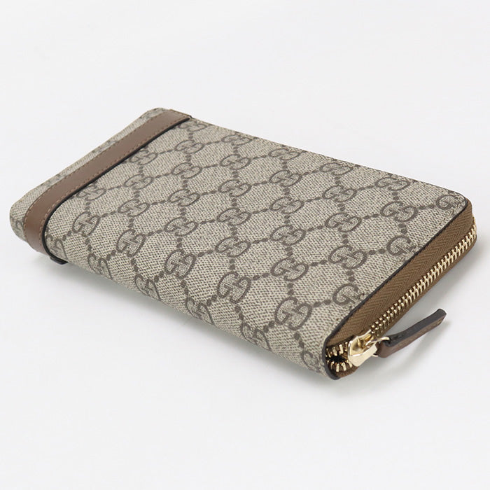 GUCCI Zip around wallet GG Supreme 309758 PurseZip Around GG Supreme Canvas/leather Women