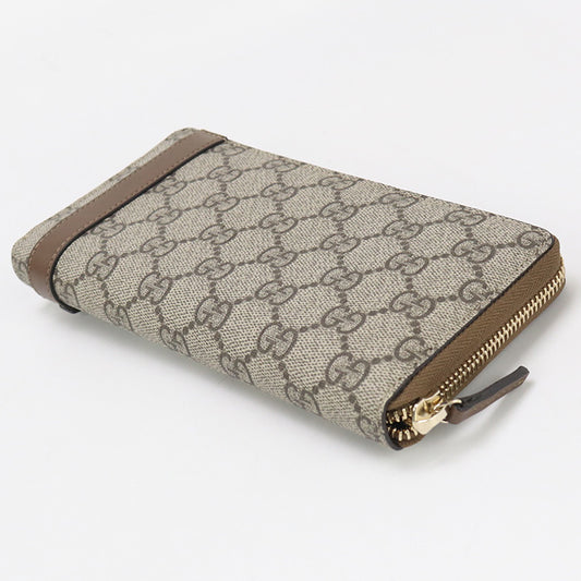 GUCCI Zip around wallet GG Supreme 309758 PurseZip Around GG Supreme Canvas/leather Women
