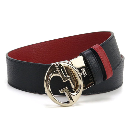 GUCCI Reversible belt Interlocking G 450000 belt leather mens
