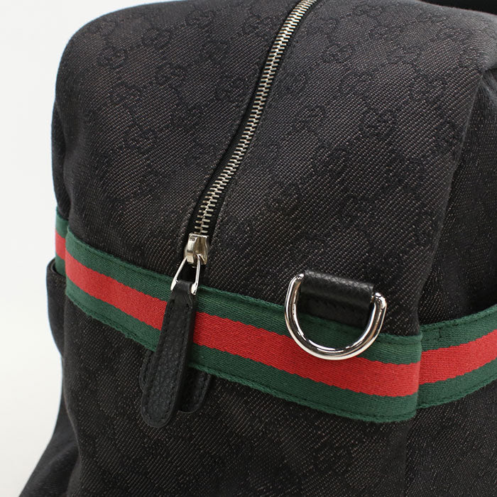 GUCCI GG denim 374770 Boston bag canvas unisex