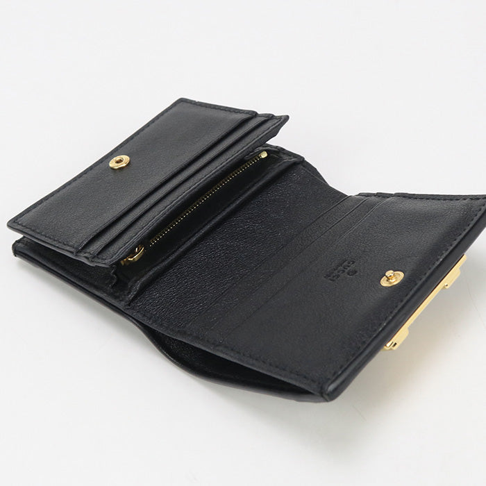 GUCCI Card Case wallet GG emboss 676150 Bi-fold wallet with coin purse leather Women