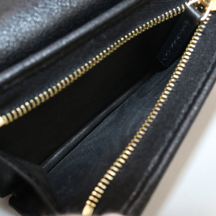 GUCCI Card Case wallet GG emboss 676150 Bi-fold wallet with coin purse leather Women