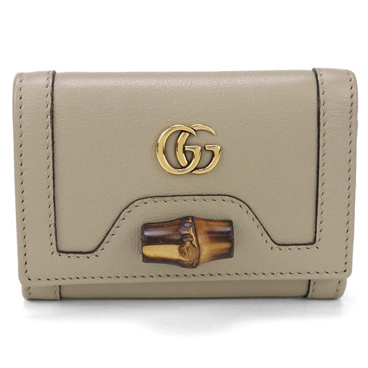GUCCI Medium wallet Gucci Diana 658633 Three fold wallet leather Women