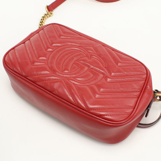 GUCCI Small camera bag GG Marmont 447632 Shoulder Bag leather/Small camera bag Women