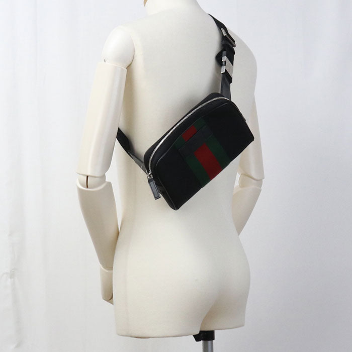 GUCCI Belt bag Sherry line 630919 body bag canvas mens