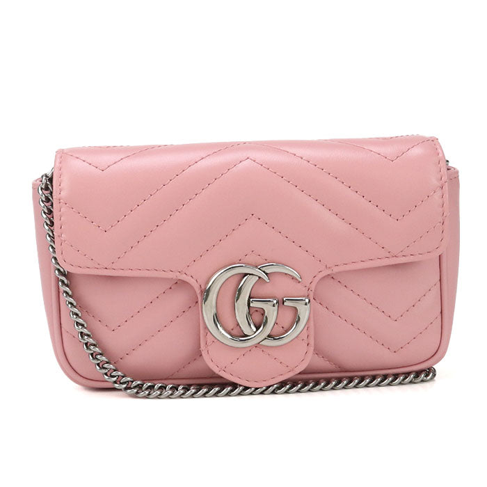 GUCCI mini GG Marmont 476433 Diagonal shoulder bag leather Women