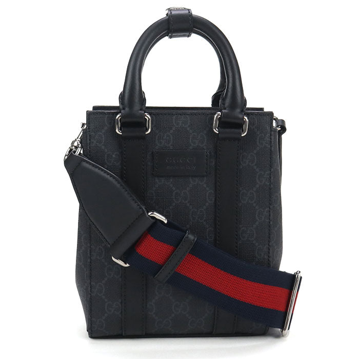 GUCCI 2WAY Mini Tote Bag GG Supreme 696010 Handbag GG Supreme/leather mens
