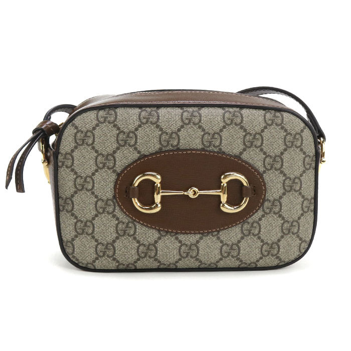 GUCCI Small camera bag Horsebit 1955 760196 Shoulder Bag GG Supreme/leather Women