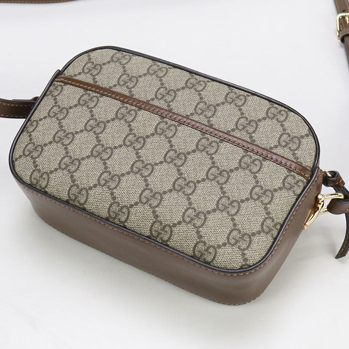 GUCCI Small camera bag Horsebit 1955 760196 Shoulder Bag GG Supreme/leather Women