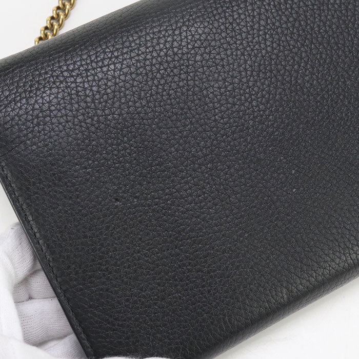 GUCCI Chain wallet GG Marmont 401232 Chain wallet leather Women