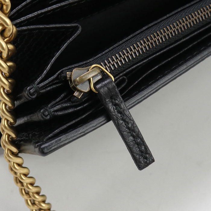 GUCCI Chain wallet GG Marmont 401232 Chain wallet leather Women