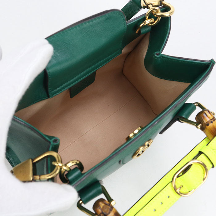 GUCCI Small Tote Bag 2WAY Gucci Diana 655661 Handbag leather Women