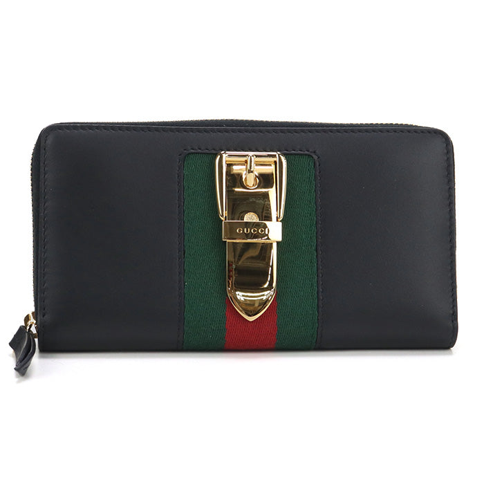 GUCCI zip around long wallet Silvi 476083 PurseZip Around leather Women