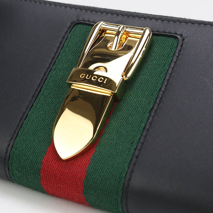 GUCCI zip around long wallet Silvi 476083 PurseZip Around leather Women