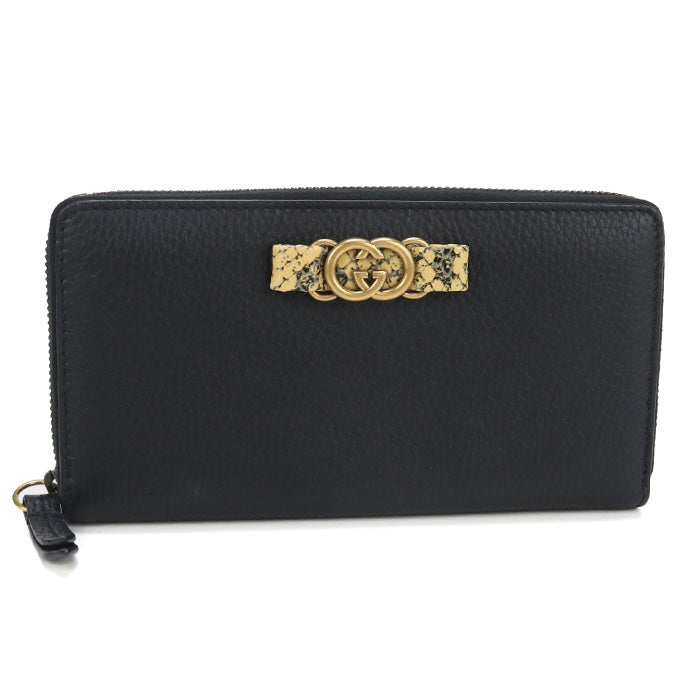 GUCCI zip around long wallet Interlocking G 750458 PurseZip Around leather Women