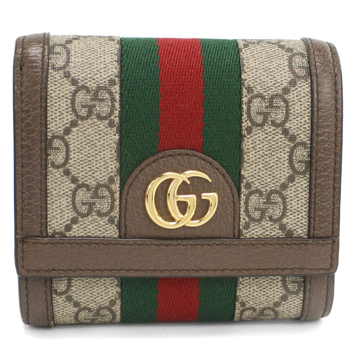 GUCCI GG Card Case wallet Ofidia 598662 Folded wallet PVC/leather Women