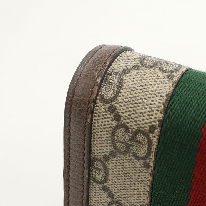 GUCCI GG Card Case wallet Ofidia 598662 Folded wallet PVC/leather Women