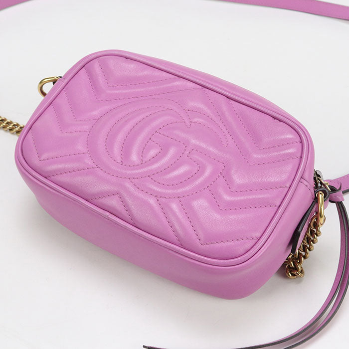 GUCCI Mini camera bag GG Marmont 448065 Diagonal shoulder bag leather Women
