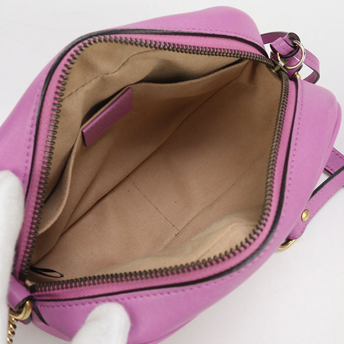 GUCCI Mini camera bag GG Marmont 448065 Diagonal shoulder bag leather Women