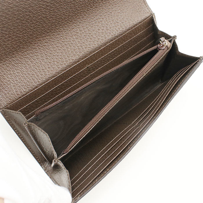 GUCCI GG Continental Wallet Ofidia 523153 Long wallet with double fold coin purse PVC/leather Women