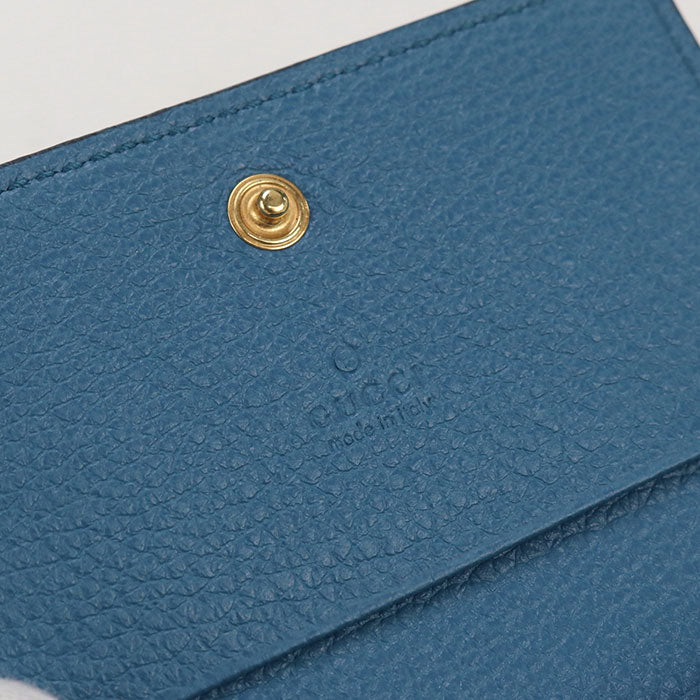 GUCCI Gucci logo 739389 name card holder leather unisex