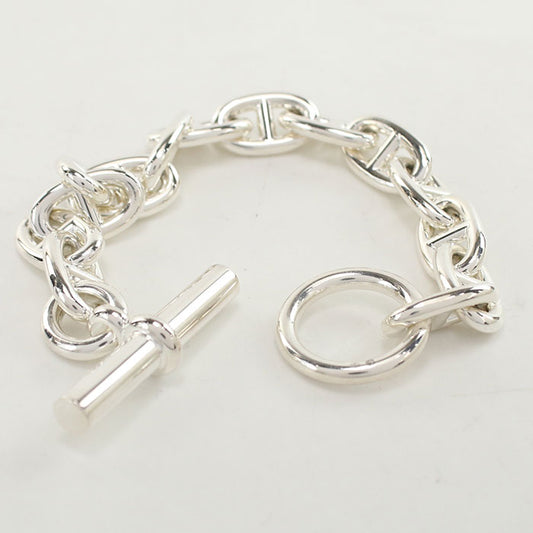 HERMES Chaine d'Ancre MM 14 frames Bracelet Silver925 Unisex