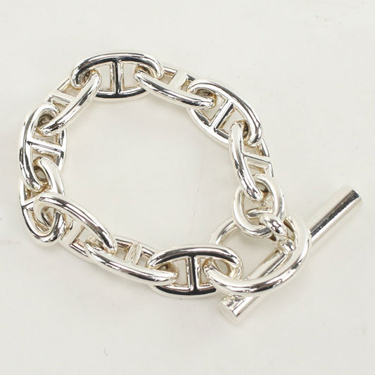 HERMES Chaine d'Ancre GM 10 frames Bracelet Silver925 Unisex
