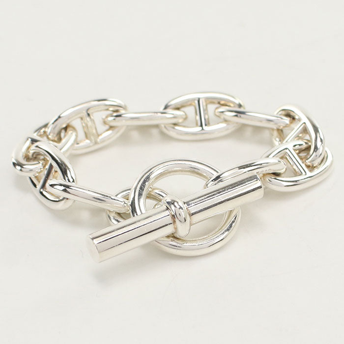 HERMES Chaine d'Ancre GM 10 frames Bracelet Silver925 Unisex