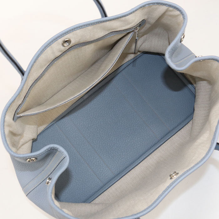 HERMES Garden party PM Tote bag / Vash country Blue orchid Women