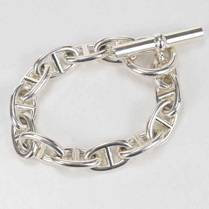 HERMES Chene Dunkle TGM Bracelet Silver925 unisex